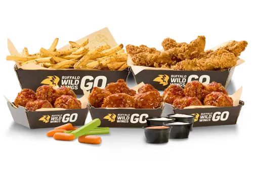 15 Boneless Wings + 5 Tenders + Fries Bundle
