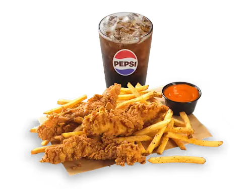 3 Piece Hand-Breaded Tenders Lunch Combo 3 Piece Hand-Breaded Tenders Lunch Combo