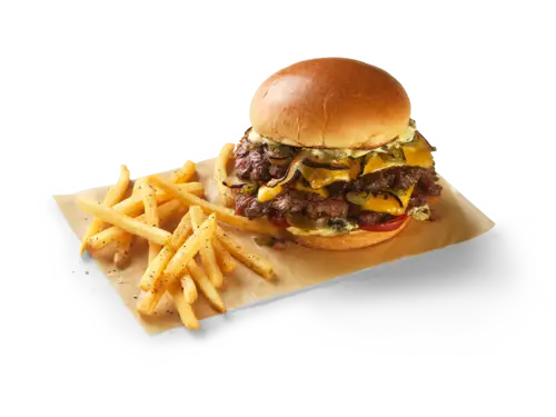 Bacon Smashed Hatch Chile Burger