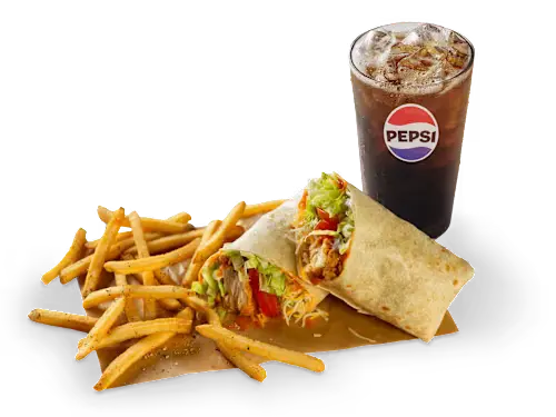 Buffalo Ranch Chicken Wrap Lunch Combo Buffalo Ranch Chicken Wrap Lunch Combo