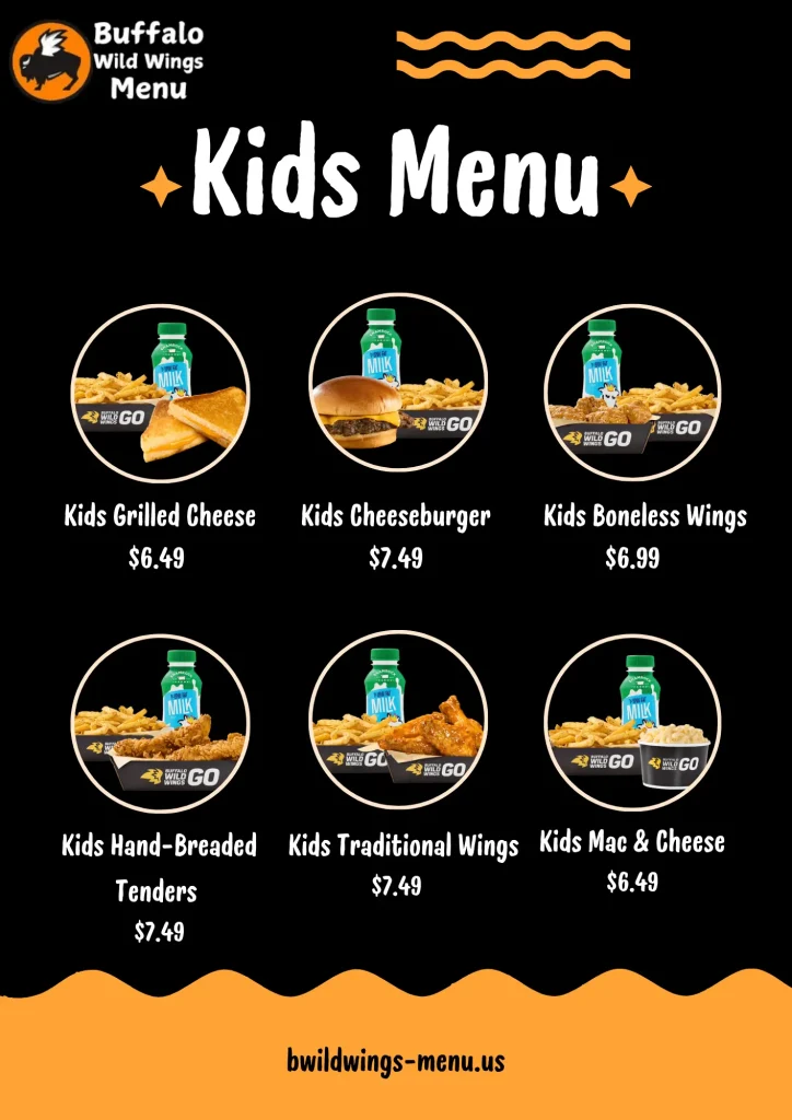 Buffalo Wild Wings Kids Menu Buffalo Wild Wings Kids Menu
